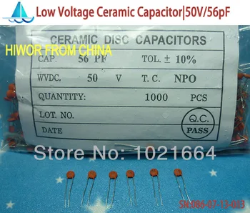 (1000 шт./лот) (Керамические конденсаторы|низкие) 50 В 56 пф, керамический дисковый конденсатор низкого напряжения, ТОЛ.10%